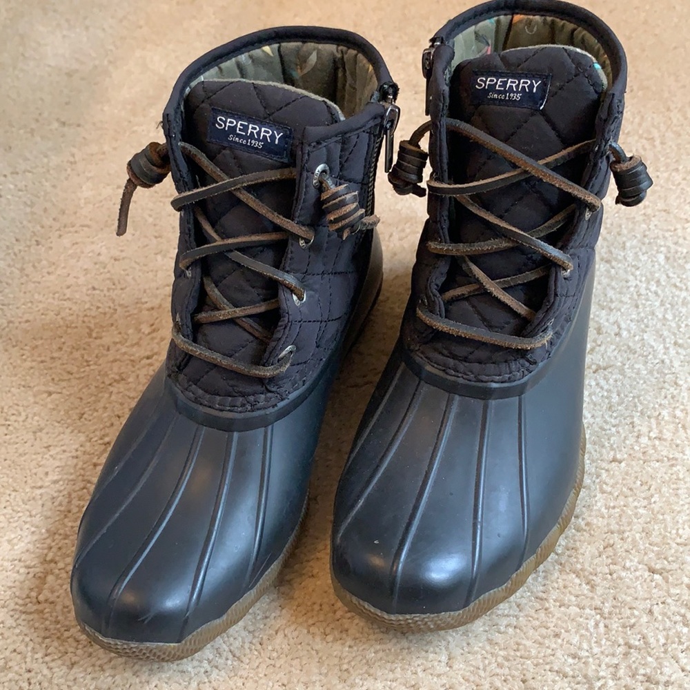 Sperry quilted duck boots